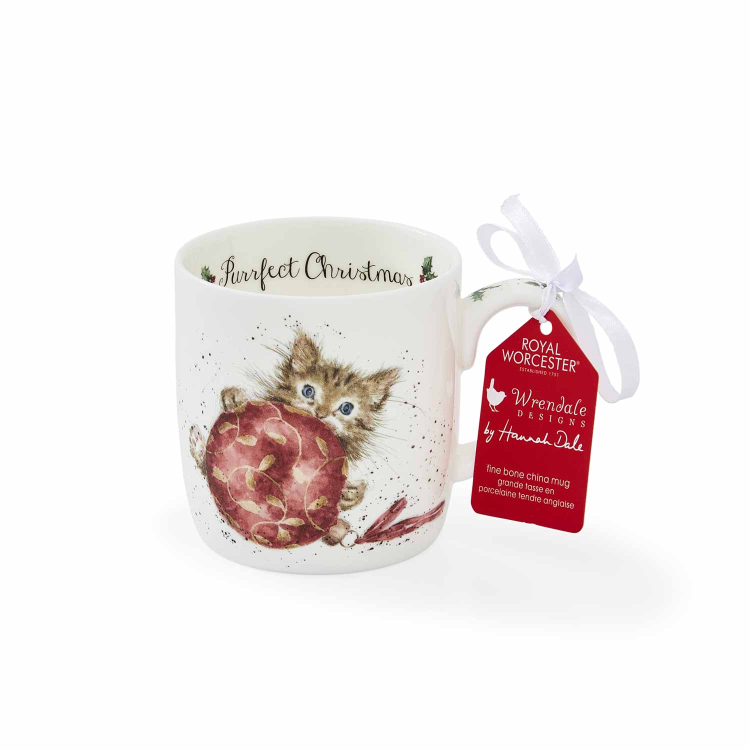 Wrendale Designs Purrfect Christmas Kitten Mug image number null